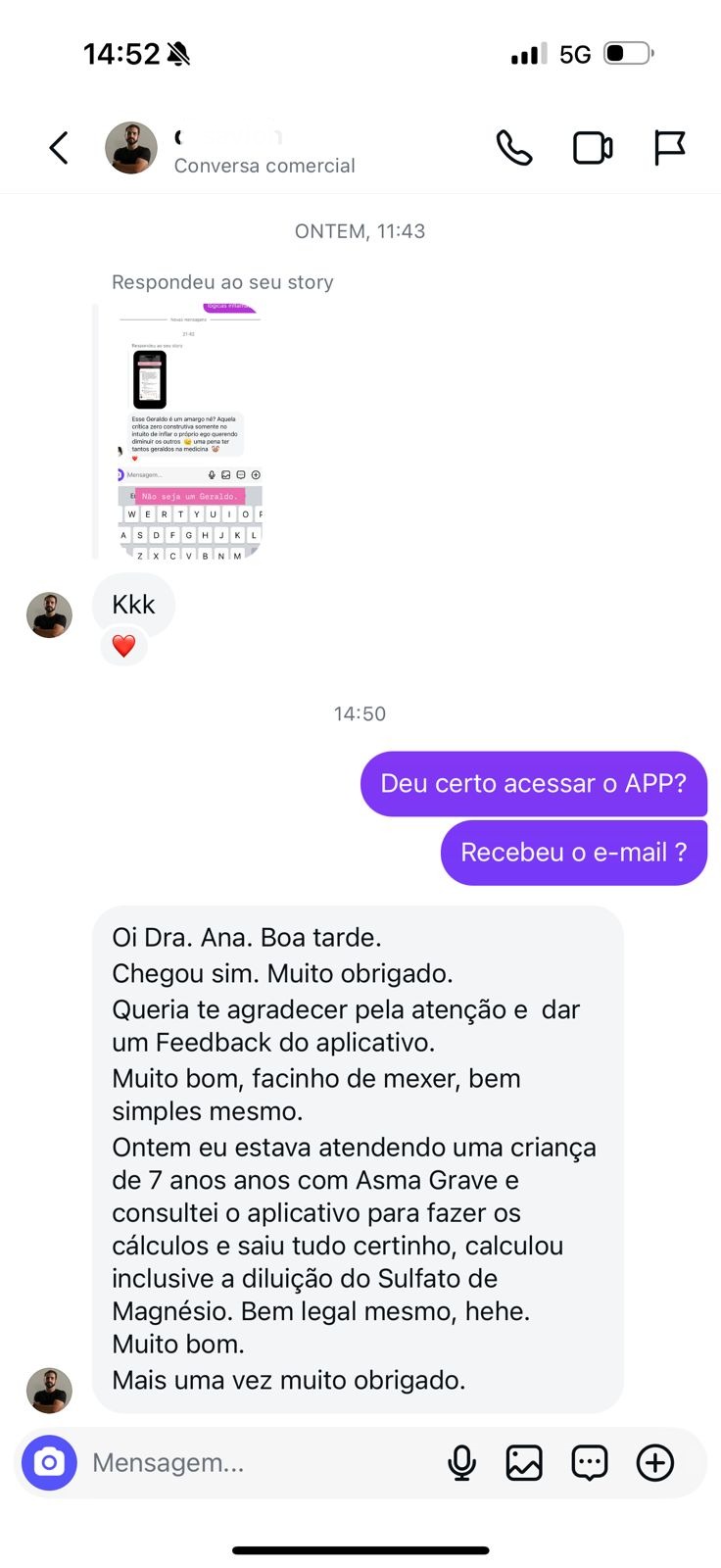 Depoimento de aluno 3
